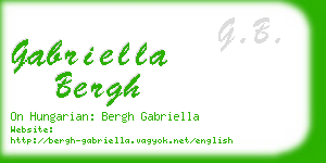 gabriella bergh business card